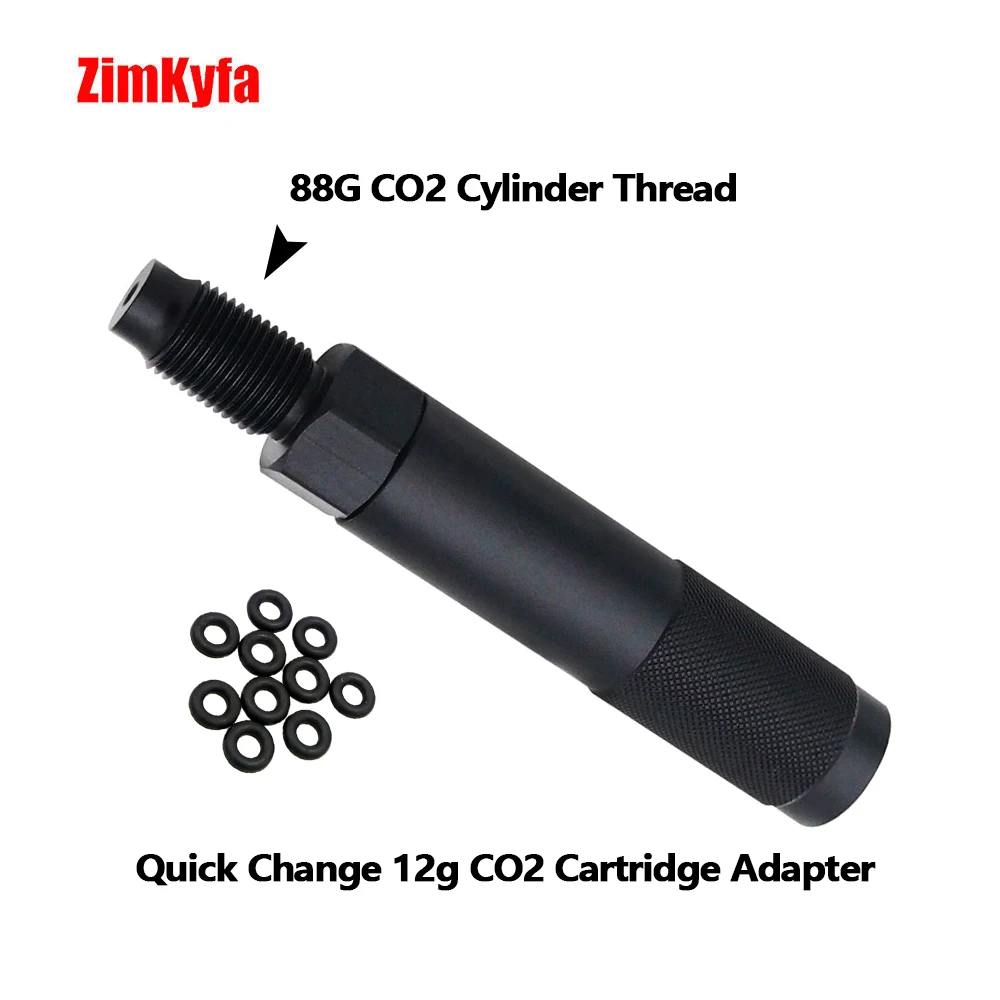 12g Dùng Một Lần 12G CO2 Xi Lanh Thay Đổi Nhanh Hộp Đựng Adapter W / 88g 90g Chai Xi Lanh M16x1.5 Đầu Ra Chủ Đề
