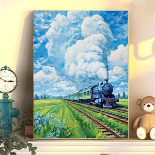 MOZI✨40 * 50cm / 30 * 40cm phong cảnh nông thôn tranh tô màu theo số tranh số hóa Đất Nước Mục Vụ Tự Làm Tranh Sơn Dầu Kỹ Thuật Số Tự Làm Tô Màu Tranh Phong Cảnh Tranh Kỹ Thuật Số Tranh Vẽ Tay Làm Đầy Tranh Acrylic Tranh Trang Trí Nhà Cửa Tranh