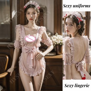 Gợi Cảm Dễ Thương Người Giúp Việc Trang Phục lolita Đồng Phục Phù Hợp Với Halloween Trang Phục Hóa Trang