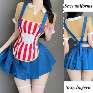 Gợi Cảm Dễ Thương Người Giúp Việc Trang Phục lolita Đồng Phục Phù Hợp Với Halloween Trang Phục Hóa Trang