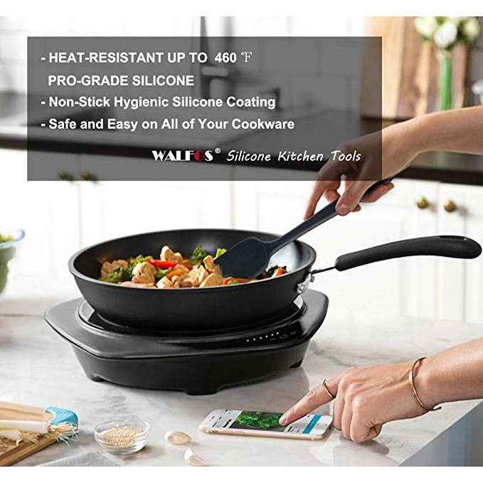 Ảnh Walfos 3 Cái / bộ (đỏ) Thìa Silicon Chịu Nhiệt Cạp Bánh Dụng Cụ Nhà Bếp 2