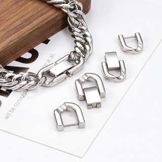 Lớn Thép Không Gỉ Trang Sức Kẹp Cuba Dây Xích Khóa DIY Trang Sức Vòng Cổ Vòng Tay Phụ Kiện