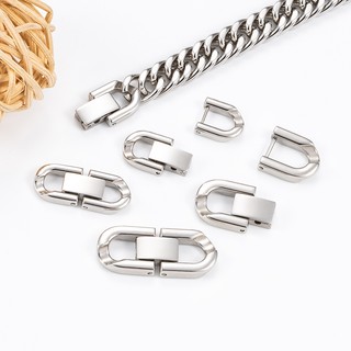 Lớn Thép Không Gỉ Trang Sức Kẹp Cuba Dây Xích Khóa DIY Trang Sức Vòng Cổ Vòng Tay Phụ Kiện
