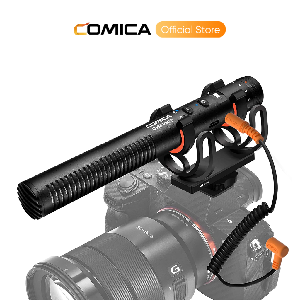 Micro bắn COMICA CVM-VM20 Micro Video siêu Cardioid có giá đỡ sốc, Bộ ...