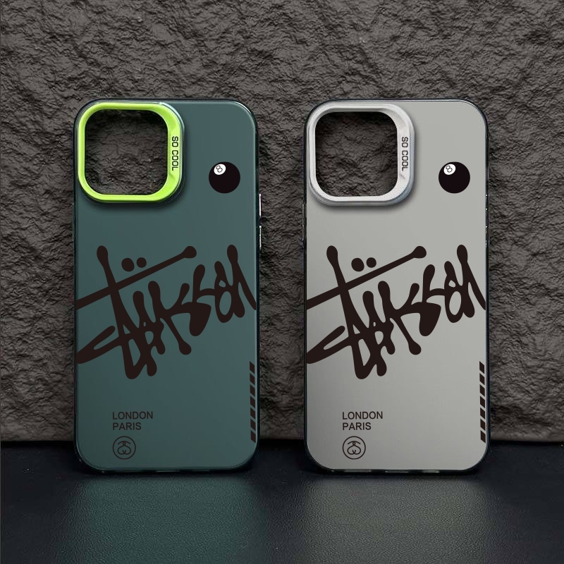 Trend Fashion English lMD Cool Bidas Frosted Acrylic Hard Case Samsung Galaxy S20 S21 S23 FE S24 Ultra S22 Plus Note 20 Ultra Vỏ Bảo Vệ Phụ Kiện Chống Sốc