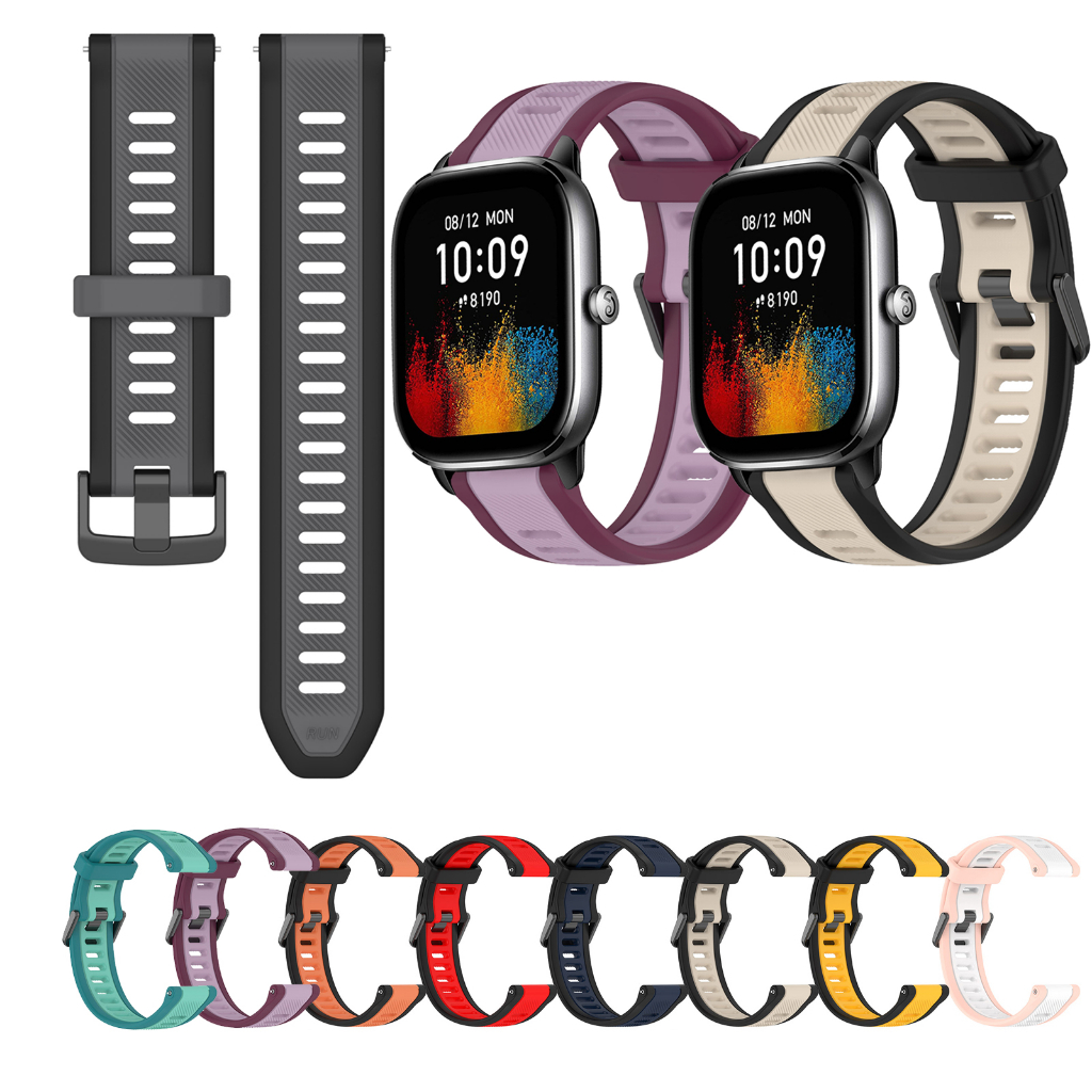 Cinturino Universale 20 Mm In Silicone Morbido Per Amazfit GTS 2 Mini, GTS2, GTS2E, BIP, E Altri Smartwatch Con Larghezza 20 Mm - 2