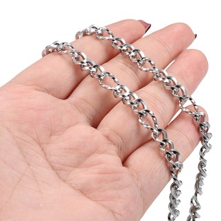 Thép không gỉ 3: 1 Xoắn Dây Chuyền Trang Sức Vuông Mặt Dây Chuyền DIY Vòng Cổ Vòng Tay Phụ Kiện Làm Bằng Tay Vật Liệu