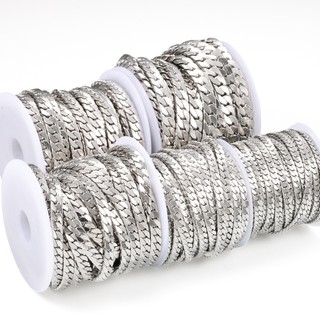Dây chuyền mài bốn mặt bằng thép không gỉ chặt chẽ để làm đồ trang sức Đồ dùng DIY Vòng cổ Vòng tay thời trang Cuba Phụ kiện