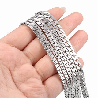 Dây chuyền mài bốn mặt bằng thép không gỉ chặt chẽ để làm đồ trang sức Đồ dùng DIY Vòng cổ Vòng tay thời trang Cuba Phụ kiện