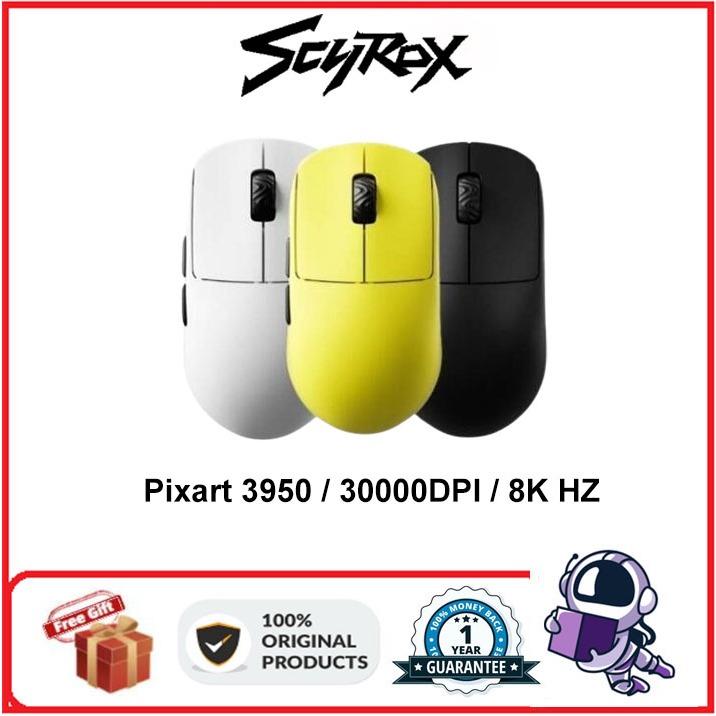 SCYROX V8 wireless pixart 3950 Lightweight Mouse 8K sensor Shopee Việt Nam