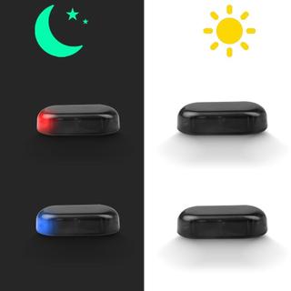 Xe Gắn Mô Phỏng Năng Lượng Mặt Trời Chống Trộm Đèn Đỏ / Xanh USB Hỗ Trợ Sạc Hệ Thống An Ninh Cảnh Báo Đèn Flash Báo Động