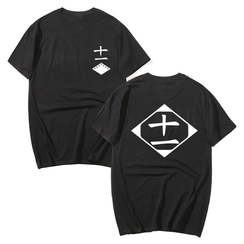 Bán Anime Cotton Áo Thun Bleach Cosplay Áo Sơ Mi Zaraki Kenpachi Nam Nữ Cổ Tròn Tay Ngắn Áo Thun Thời Trang Cho Người Hâm Mộ