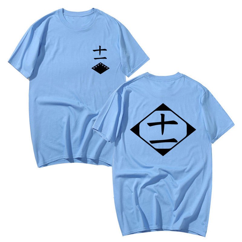 Bán Anime Cotton Áo Thun Bleach Cosplay Áo Sơ Mi Zaraki Kenpachi Nam Nữ Cổ Tròn Tay Ngắn Áo Thun Thời Trang Cho Người Hâm Mộ