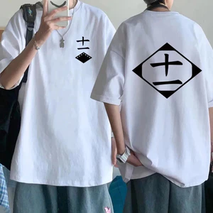 Bán Anime Cotton Áo Thun Bleach Cosplay Áo Sơ Mi Zaraki Kenpachi Nam Nữ Cổ Tròn Tay Ngắn Áo Thun Thời Trang Cho Người Hâm Mộ