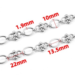Thép không gỉ Nút Dây Xích Dành Cho Nam Nữ Trang Sức Làm DIY Handmade Vòng Cổ Vòng Tay Xoắn Dây Xích Phụ Kiện