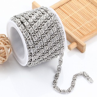Thép không gỉ Vortex Dây Xích Hình Vít Dây Xích Cho DIY Vòng Cổ Trang Sức Làm Phụ Kiện
