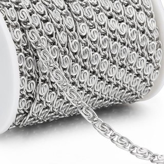 Thép không gỉ Vortex Dây Xích Hình Vít Dây Xích Cho DIY Vòng Cổ Trang Sức Làm Phụ Kiện