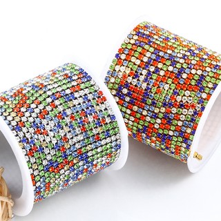 Dây chuyền kim cương sáng bằng thép không gỉ Dây chuyền kim cương đầy màu sắc Phụ kiện làm đồ trang sức DIY
