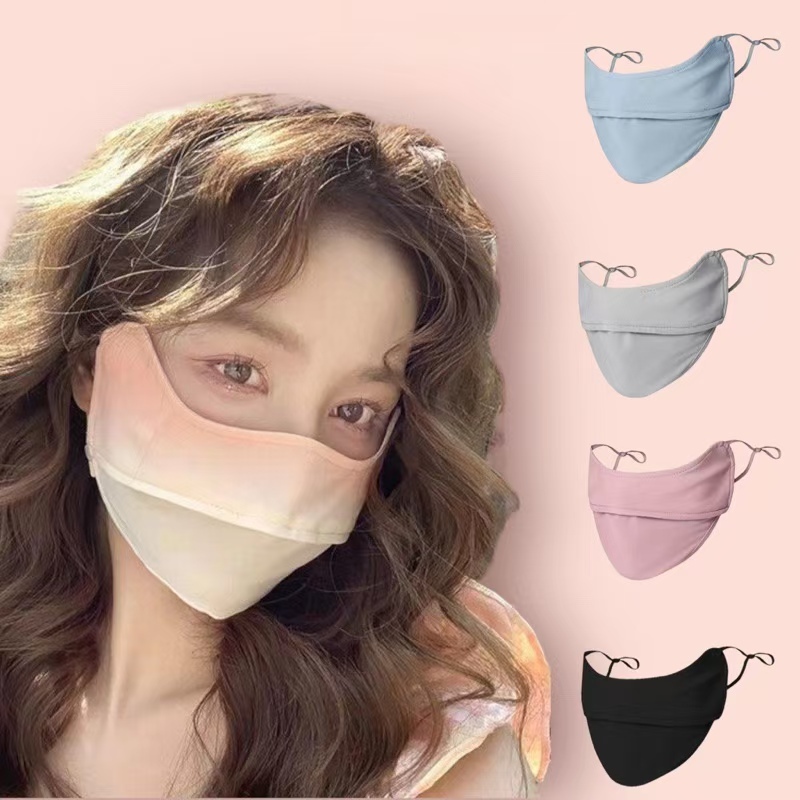 💕Dy💕Khẩu trang chống nắng chống tia UV chất lụa băng mềm mịn mát thông thoáng