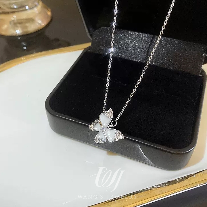 Wj 2023 Mới Nổ Bướm Ánh Sáng Sang Trọng Xương Đòn Dây Chuyền Vòng Cổ Nữ Thiết Kế Cao Cấp niche Cổ Phụ Kiện Dây Chuyền Áo Len