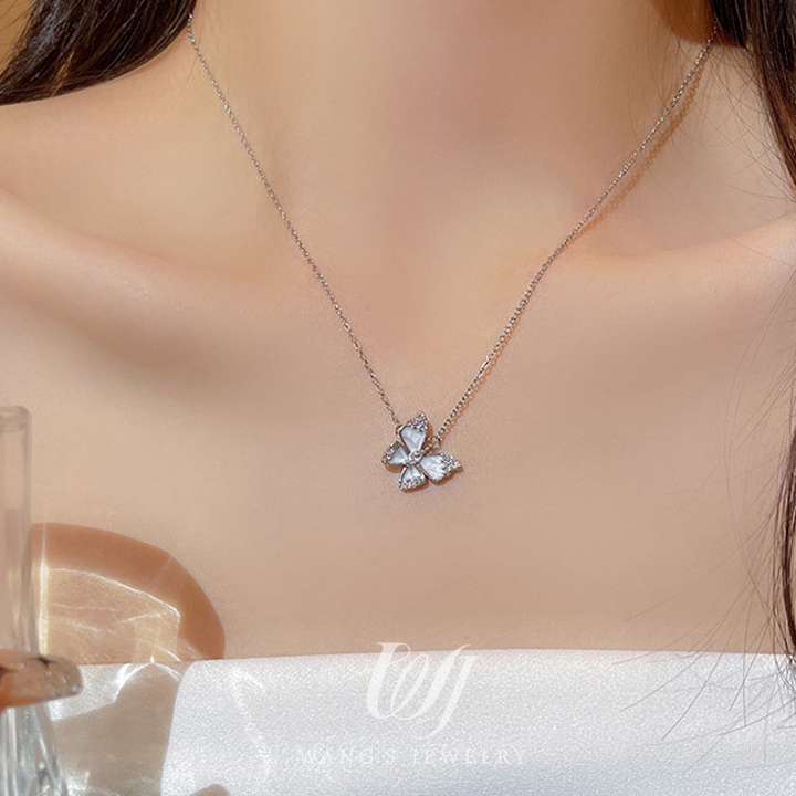 Wj 2023 Mới Nổ Bướm Ánh Sáng Sang Trọng Xương Đòn Dây Chuyền Vòng Cổ Nữ Thiết Kế Cao Cấp niche Cổ Phụ Kiện Dây Chuyền Áo Len