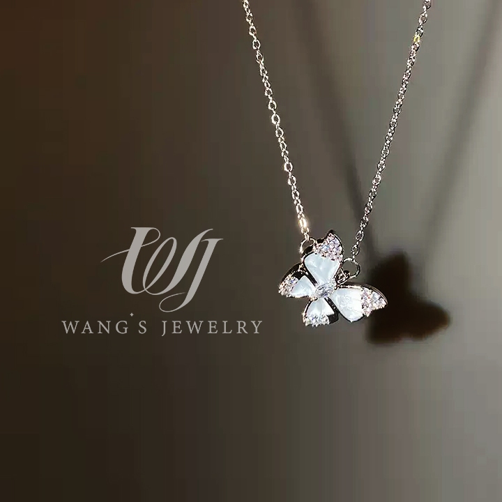 Wj 2023 Mới Nổ Bướm Ánh Sáng Sang Trọng Xương Đòn Dây Chuyền Vòng Cổ Nữ Thiết Kế Cao Cấp niche Cổ Phụ Kiện Dây Chuyền Áo Len