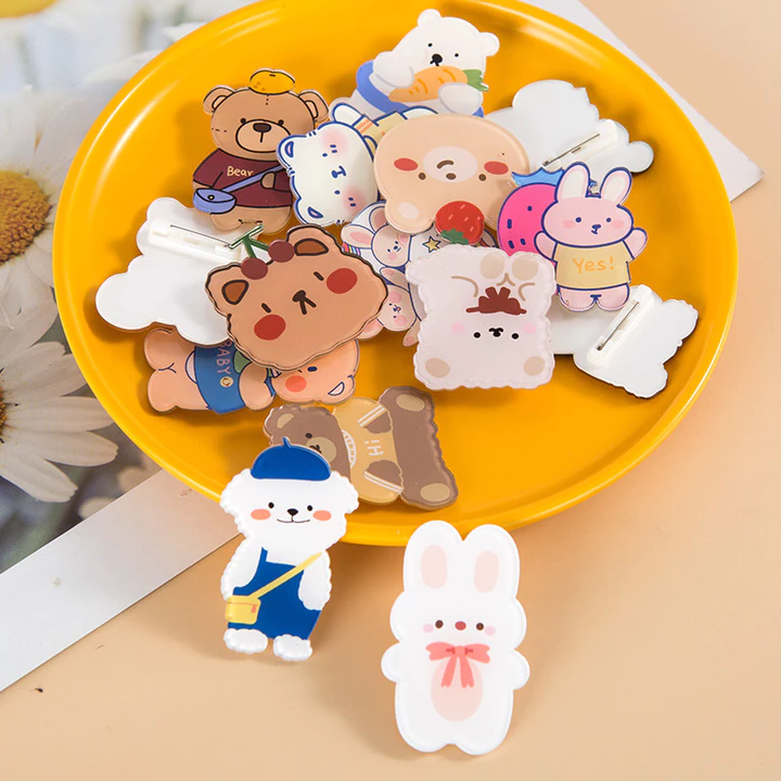 ☄️starryshop☄️Ghim Cài Quần Áo, Ghim Cài, Huy Hiệu Cài Balo Anime Cute, Ghim Pin Cặp Hình BEAR đồ 1k free ship