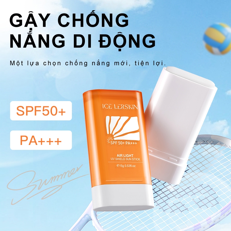 Que Chống Nắng ICE LERSKIN SPF 50+++ Kiềm dầu - Kháng mồ hôi Tiện dụng cho Du lịch/Dã ngoại