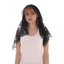 Jifang Trắng Đen Trơn Hoa Hồng Hoa Ren Hoa Cưới Cô Dâu Veil Nửa Vòng Viền Khăn Pashmina Một Lớp Đầu Mặc Nhà Thờ Cầu Nguyện Mantilla YW38