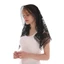Jifang Trắng Đen Trơn Hoa Hồng Hoa Ren Hoa Cưới Cô Dâu Veil Nửa Vòng Viền Khăn Pashmina Một Lớp Đầu Mặc Nhà Thờ Cầu Nguyện Mantilla YW38