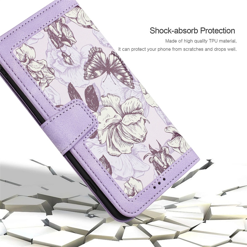 Khóa Flip Cover Dây Đeo Tay Dành Cho iphone 15 16 Plus Pro Max Da Đứng Giữ Khe Cắm Thẻ Vỏ Chống Sốc