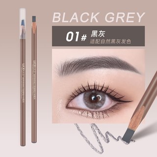 Bút chì kẻ mày chéo WODWOD Nhung tự nhiên Dễ dàng sử dụng Bút kẻ mày màu nâu đen Chống thấm mồ hôi W1079