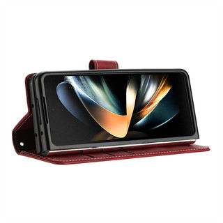 Ốp lưng cho Samsung Galaxy Z Fold 3 4 5 6 Vỏ ví lật sang trọng bằng da PU Khe cắm thẻ đứng