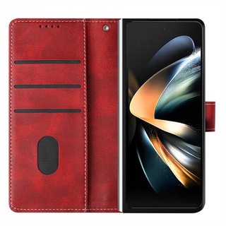 Ốp lưng cho Samsung Galaxy Z Fold 3 4 5 6 Vỏ ví lật sang trọng bằng da PU Khe cắm thẻ đứng