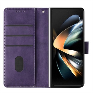 Ốp lưng cho Samsung Galaxy Z Fold 3 4 5 6 Vỏ ví lật sang trọng bằng da PU Khe cắm thẻ đứng