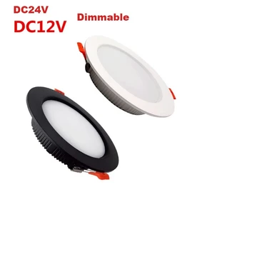 Đèn LED có thể điều chỉnh độ sáng 12V Downlight 3W 5W DC24V Đèn LED trần âm trần Đèn chiếu sáng trong nhà Đèn led Bảng điều khiển Đèn chiếu sáng cho thuyền ô tô Trang trí nhà Đèn LED có thể điều chỉnh