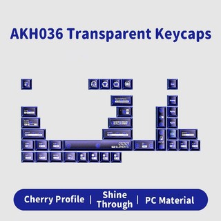 Akh036 Keycaps trong suốt PC Cherry Profile Keycap Custom Keycaps Tương thích với Cherry Gateron MX Switch