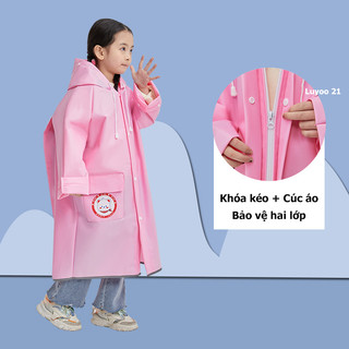 Áo Mưa Học Sinh Trẻ Em 2025 Phong Cách Mới Họa Tiết Hoạt Hình Mở Rộng Cực Lớn Bao Gồm Schoolbag Vị Trí Nam Nữ Có Sẵn