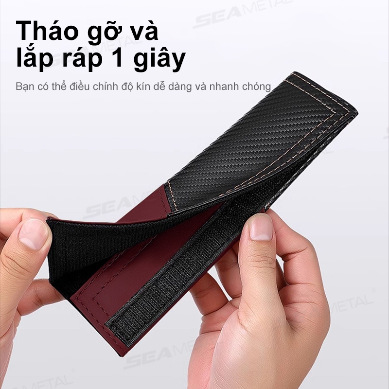 bọc dây an toàn ô tô SEAMETAL đệm dây an toàn ô tô Đai an toàn thoáng khí Vỏ vai Miếng đệm đệm Phụ kiện nội thất ô tô