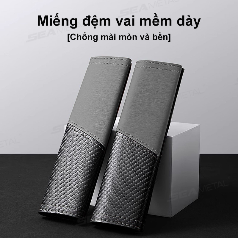 bọc dây an toàn ô tô SEAMETAL đệm dây an toàn ô tô Đai an toàn thoáng khí Vỏ vai Miếng đệm đệm Phụ kiện nội thất ô tô