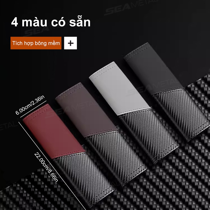 bọc dây an toàn ô tô SEAMETAL đệm dây an toàn ô tô Đai an toàn thoáng khí Vỏ vai Miếng đệm đệm Phụ kiện nội thất ô tô