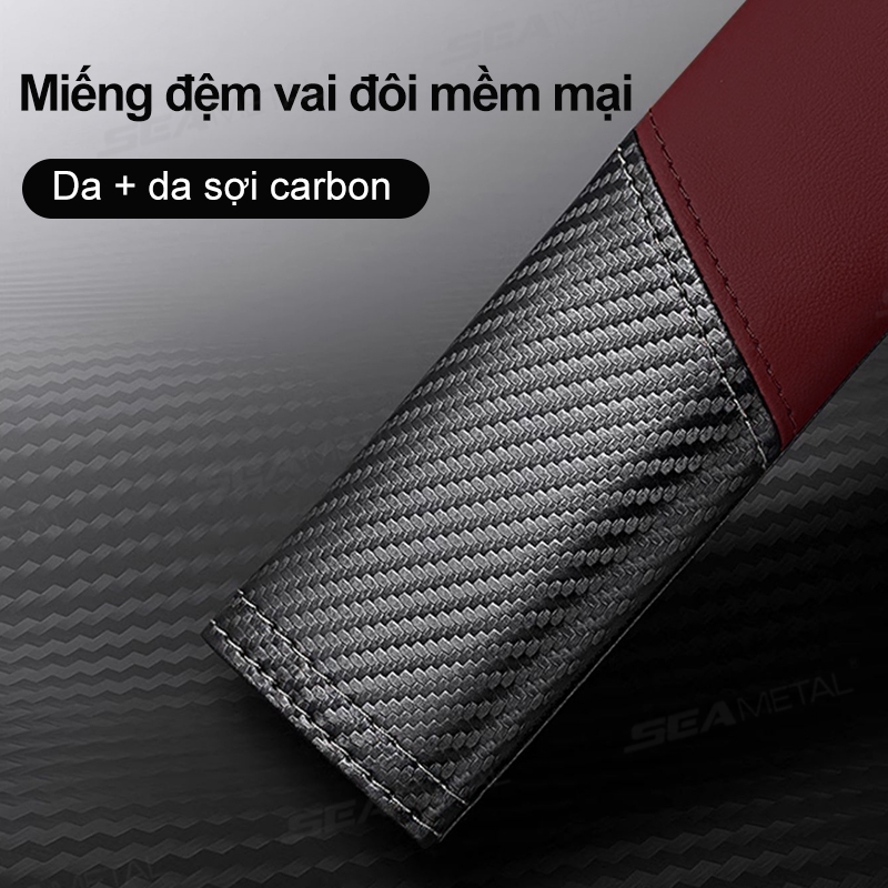 bọc dây an toàn ô tô SEAMETAL đệm dây an toàn ô tô Đai an toàn thoáng khí Vỏ vai Miếng đệm đệm Phụ kiện nội thất ô tô