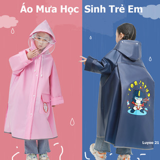 Áo Mưa Học Sinh Trẻ Em 2025 Phong Cách Mới Họa Tiết Hoạt Hình Mở Rộng Cực Lớn Bao Gồm Schoolbag Vị Trí Nam Nữ Có Sẵn