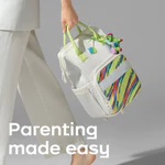 【Giao Hàng Nội Địa】Túi đựng tã Bc Babycare Ba lô Túi đựng tã lót không thấm nước có túi cách nhiệt Dây đeo xe đẩy mẹ — ảnh 8