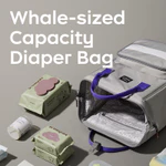 【Giao Hàng Nội Địa】Túi đựng tã Bc Babycare Ba lô Túi đựng tã lót không thấm nước có túi cách nhiệt Dây đeo xe đẩy mẹ — ảnh 6
