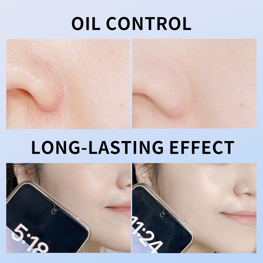 Ảnh Phấn chống nước lâu trôi Lamuseland có gương + Trang điểm mặt phồng 10G 3