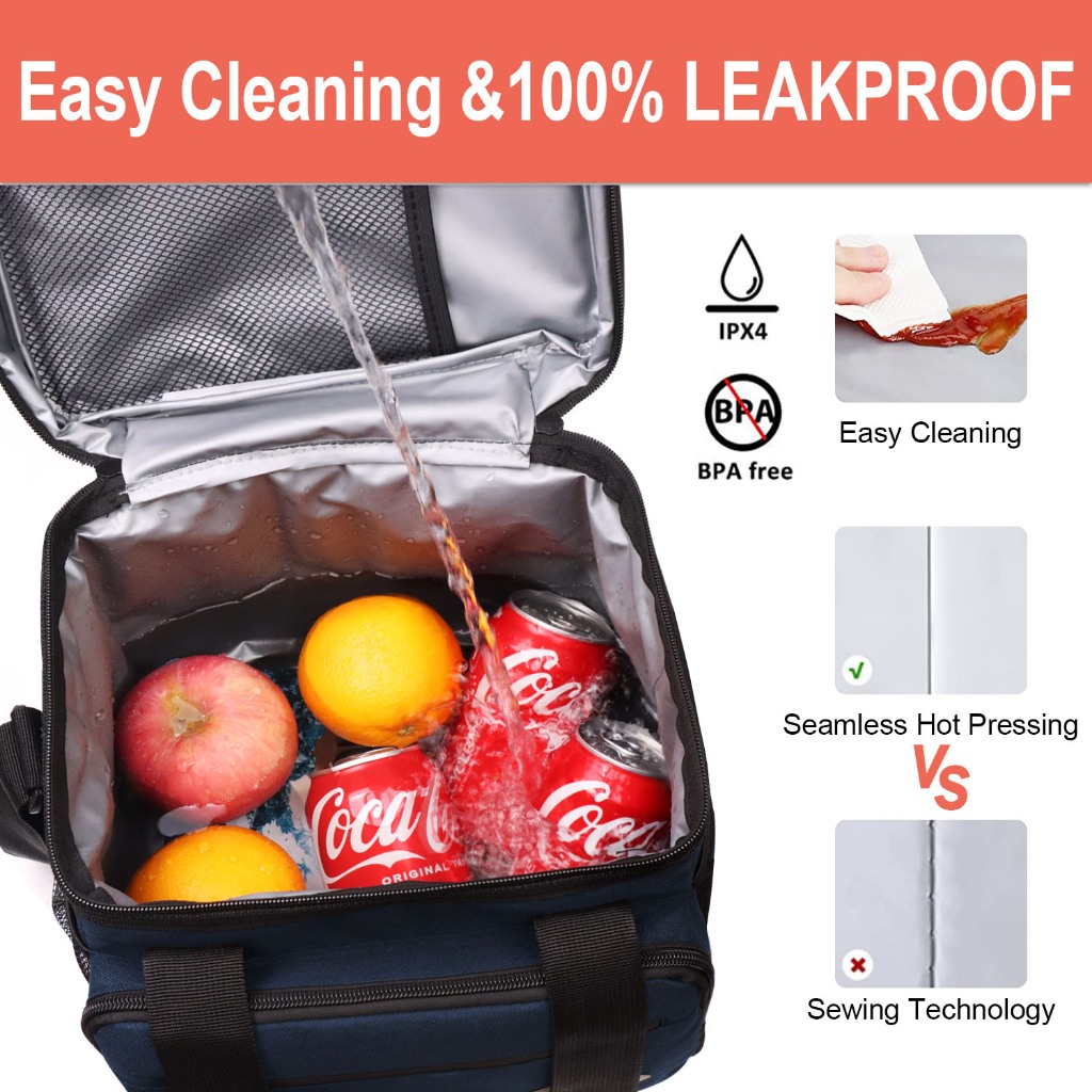 SANCHENGQCBY1314 zp Du lịch đường ngắn Công viên leo núi Túi chống rò rỉ chống thấm nước Màu xanh đậm Vải Oxford EVA Bảo quản băng Túi xách giữ tươi Cắm trại ngoài trời Dung tích lớn dày 14L