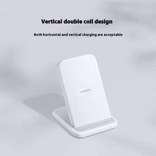 Bộ sạc không dây dọc Xiaomi Thiết kế cuộn đôi 30W có thể sạc lại ngang & dọc Tương thích với nhiều thiết bị