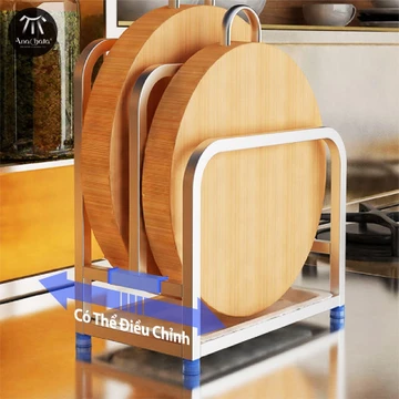 Giá Để Thớt Inox Nắp Nồi Bằng Thép Không Gỉ Tiện Dụng Cho Nhà Bếp, Kệ Để Inox Nắp Nồi Dùng Nhà Bếp, Giá Để Gỗ, Kệ Thớt, Kệ Đựng Thớt, Giá, Kệ Để Xoong Nồi