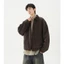 Yipinyouyou Áo khoác American Retro Workwear Áo khoác đồng phục bóng chày rộng đau khổ